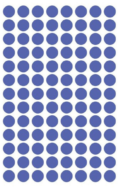 AVERY ZWECKFORM Markierungspunkte 8mm 3591 Blau, ablösbar 4 Blatt