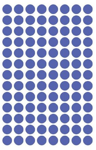 AVERY ZWECKFORM Markierungspunkte 8mm 3591 Blau, ablösbar 4 Blatt