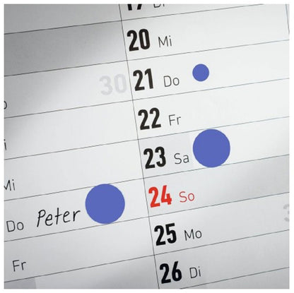 AVERY ZWECKFORM Markierungspunkte 8mm 3591 Blau, ablösbar 4 Blatt