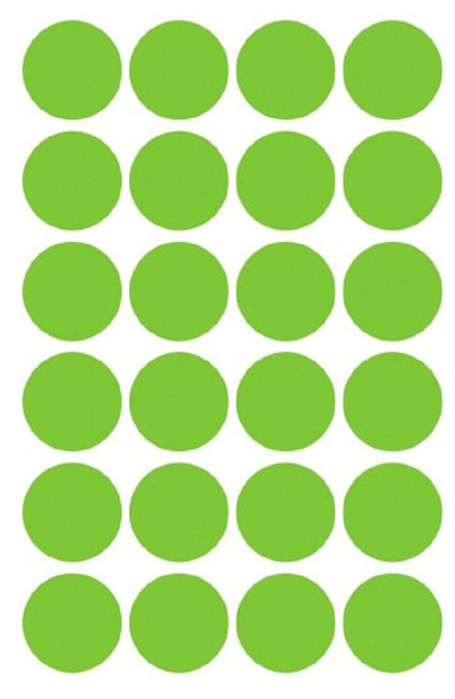 AVERY ZWECKFORM Markierungspunkte 18mm 3597 Grün, ablösbar 4 Blatt