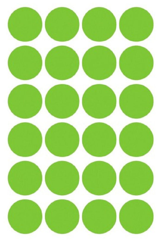 AVERY ZWECKFORM Markierungspunkte 18mm 3597 Grün, ablösbar 4 Blatt