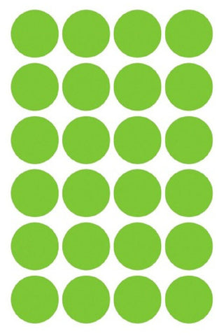 AVERY ZWECKFORM Markierungspunkte 18mm 3597 Grün, ablösbar 4 Blatt