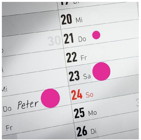 AVERY ZWECKFORM Markierungspunkte 19mm 3854 magenta, Spender 250 Stück