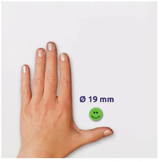 AVERY ZWECKFORM Bewertungspunkte Gesicht 19mm 3858 grün, Spender 250 Stück