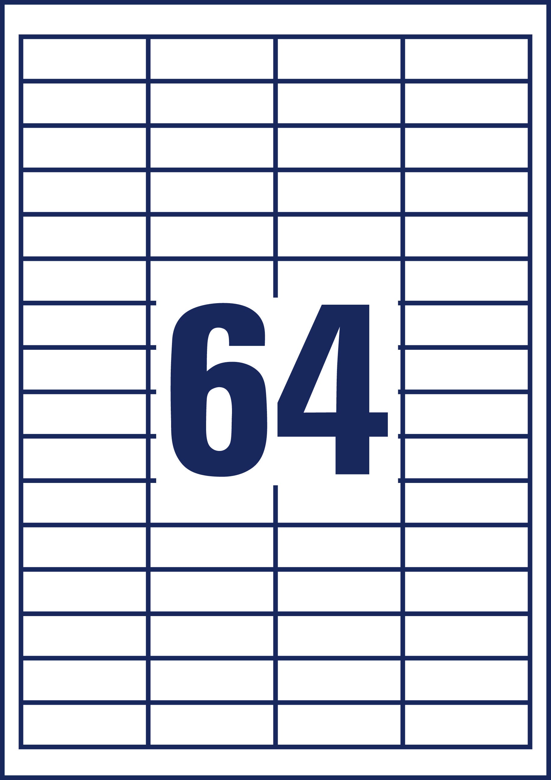 AVERY ZWECKFORM Universal-Etiketten 485x169mm 4785 weiss 30 Blatt