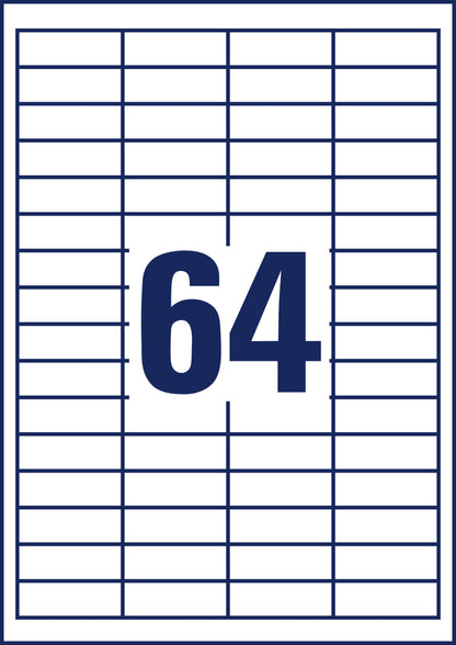 AVERY ZWECKFORM Universal-Etiketten 485x169mm 4785 weiss 30 Blatt