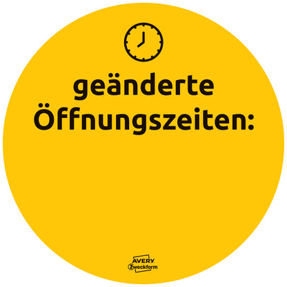 AVERY ZWECKFORM Hinweis-Aufkleber DE 20cm 49400Z Set für Handel 12 Stück