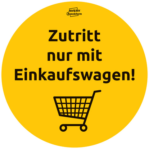 AVERY ZWECKFORM Hinweis-Aufkleber DE 20cm 49400Z Set für Handel 12 Stück