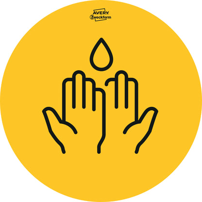 AVERY ZWECKFORM Hinweis-Aufkleber DE 20cm 49415Z Set Piktogramme 12 Stück