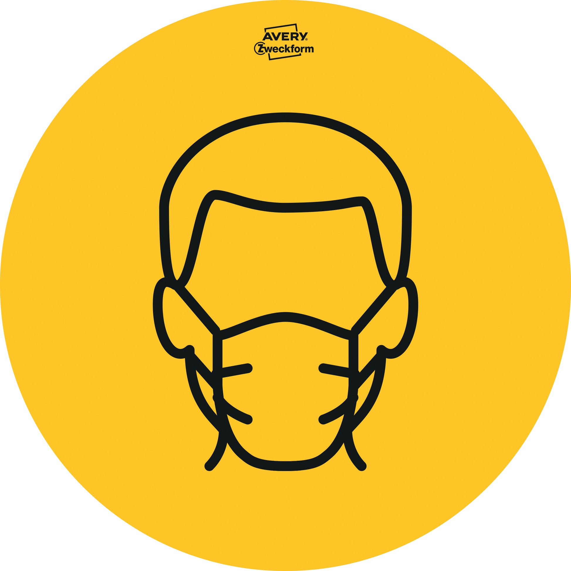 AVERY ZWECKFORM Hinweis-Aufkleber DE 20cm 49415Z Set Piktogramme 12 Stück