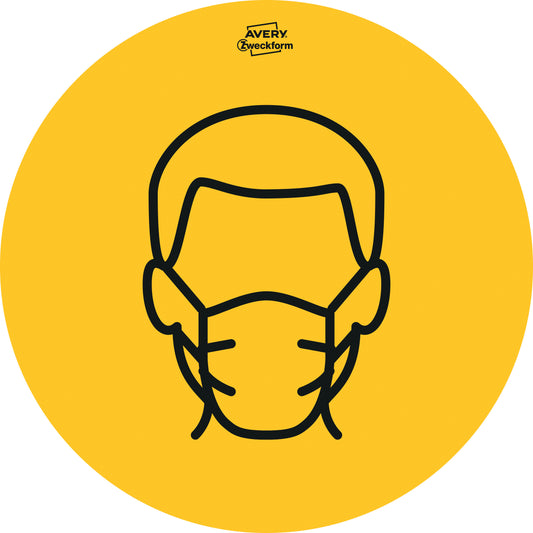 AVERY ZWECKFORM Hinweis-Aufkleber DE 20cm 49415Z Set Piktogramme 12 Stück