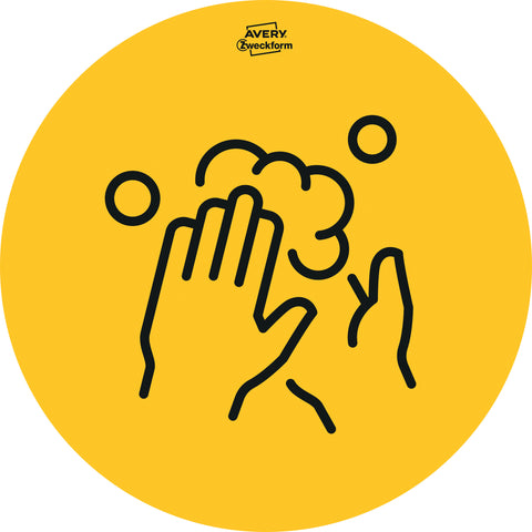 AVERY ZWECKFORM Hinweis-Aufkleber DE 20cm 49415Z Set Piktogramme 12 Stück