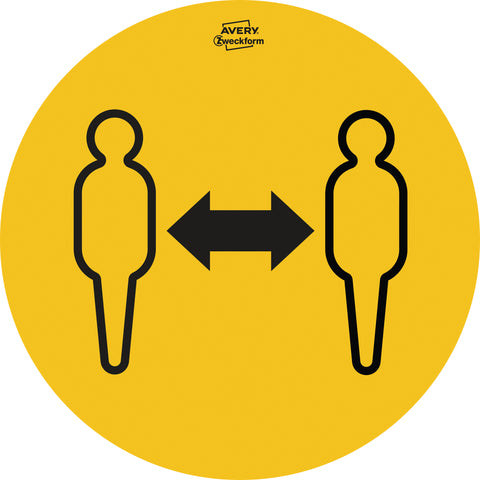 AVERY ZWECKFORM Hinweis-Aufkleber DE 20cm 49415Z Set Piktogramme 12 Stück