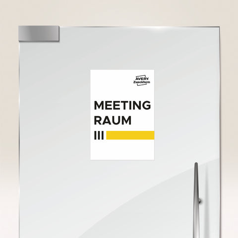 AVERY ZWECKFORM Universal-Etiketten 210x297mm 6603Z weiss 65 Stk./65 Blatt