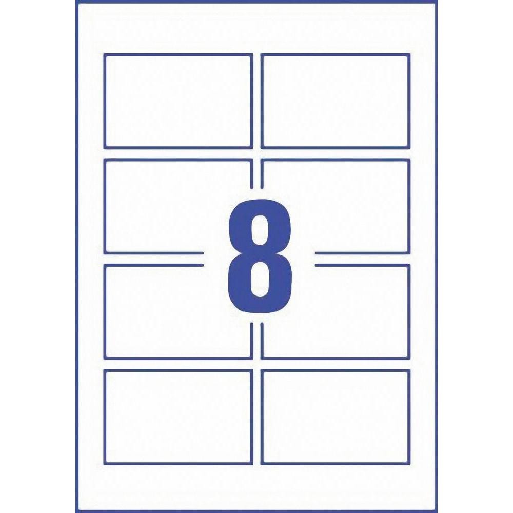 AVERY ZWECKFORM Visitenkarten 85x54mm C32015-10 weiss, matt, 260g/m2 80 Karten