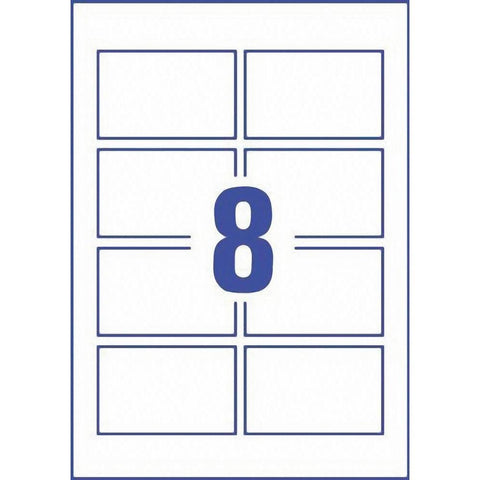 AVERY ZWECKFORM Visitenkarten 85x54mm C32015-10 weiss, matt, 260g/m2 80 Karten