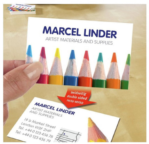 AVERY ZWECKFORM Visitenkarten 85x54mm/A4 C32026-10 weiss, 270g 100 Stück