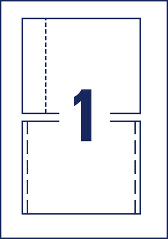 AVERY ZWECKFORM CD-Einleger 151x118mm C32250-25 A4 25 Stk.
