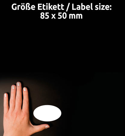 AVERY ZWECKFORM Namensetiketten 85x50mm J4882-20 weiss 20 Blatt/200 Stk.