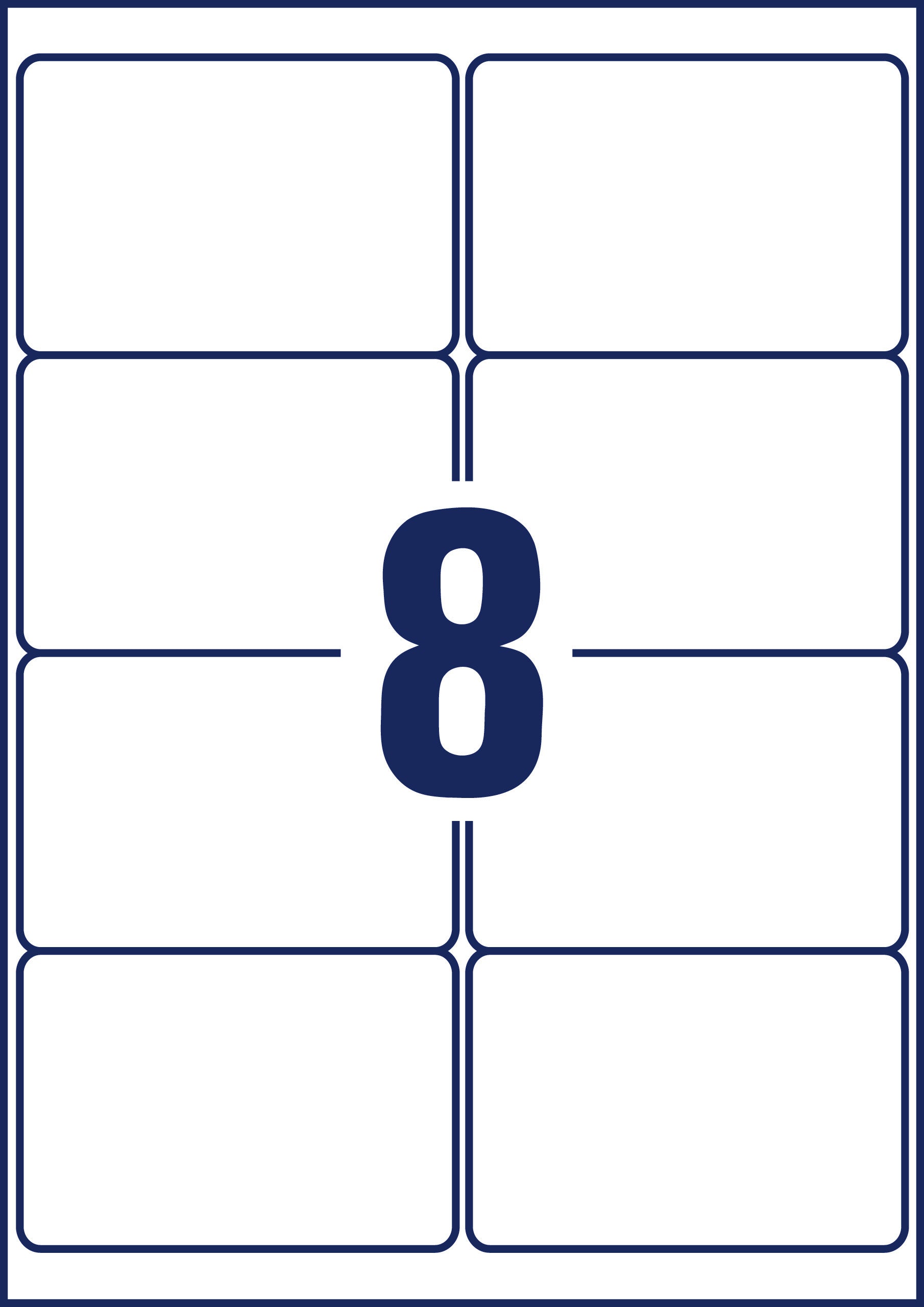 AVERY ZWECKFORM Adressetiketten 99,1x67,7mm J8165-25 weiss 200 Stück