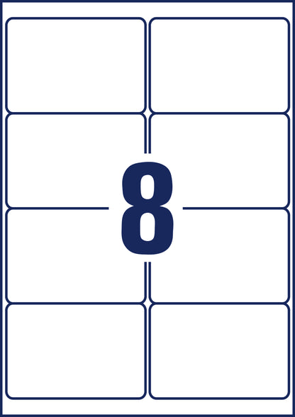 AVERY ZWECKFORM Adressetiketten 99,1x67,7mm J8165-25 weiss 200 Stück