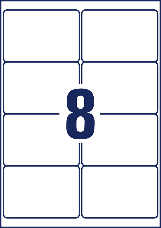 AVERY ZWECKFORM Adressetiketten 99,1x67,7mm J8165-25 weiss 200 Stück