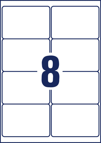 AVERY ZWECKFORM Adressetiketten 99,1x67,7mm J8165-25 weiss 200 Stück