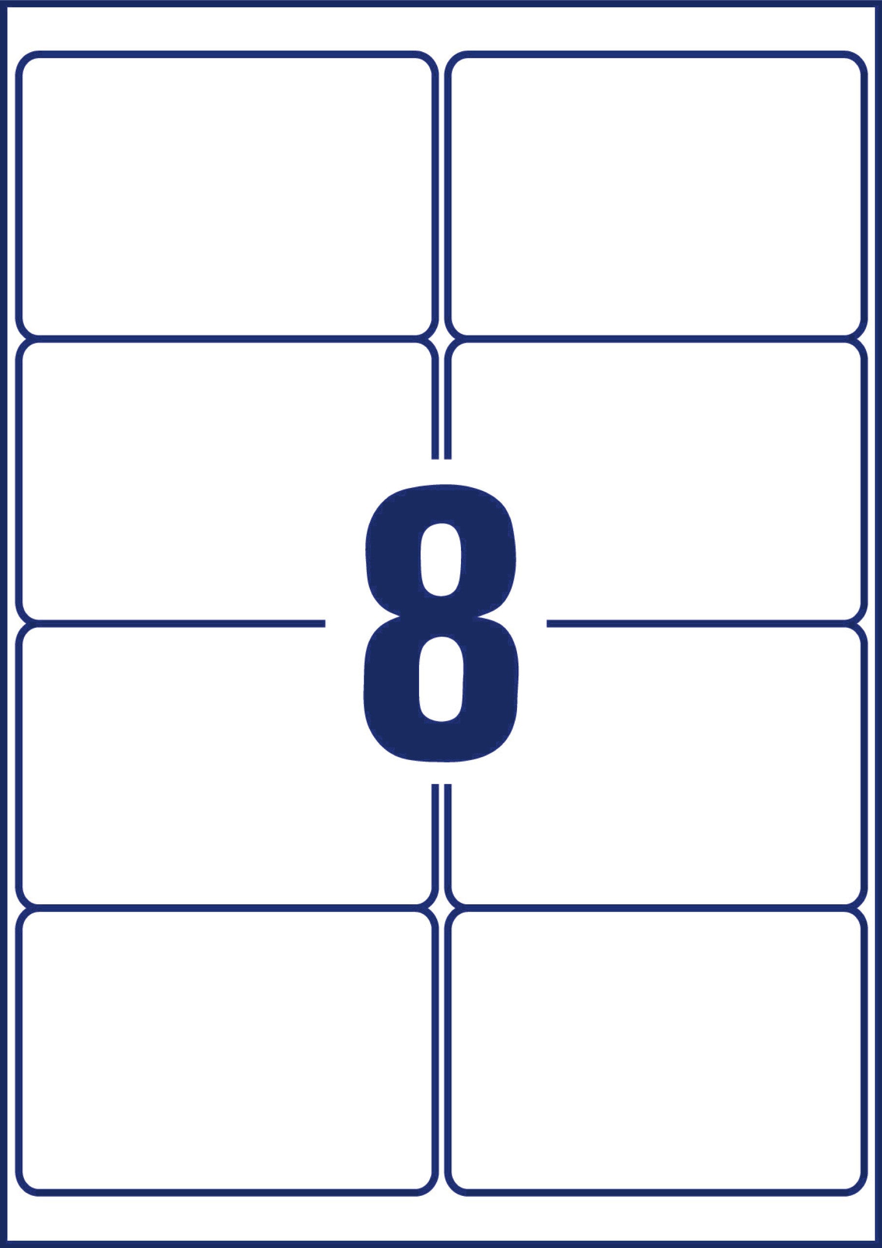 AVERY ZWECKFORM Etiketten Laser 99,1x67.7mm L4715REV2 weiss, non-perm. 20 Blatt