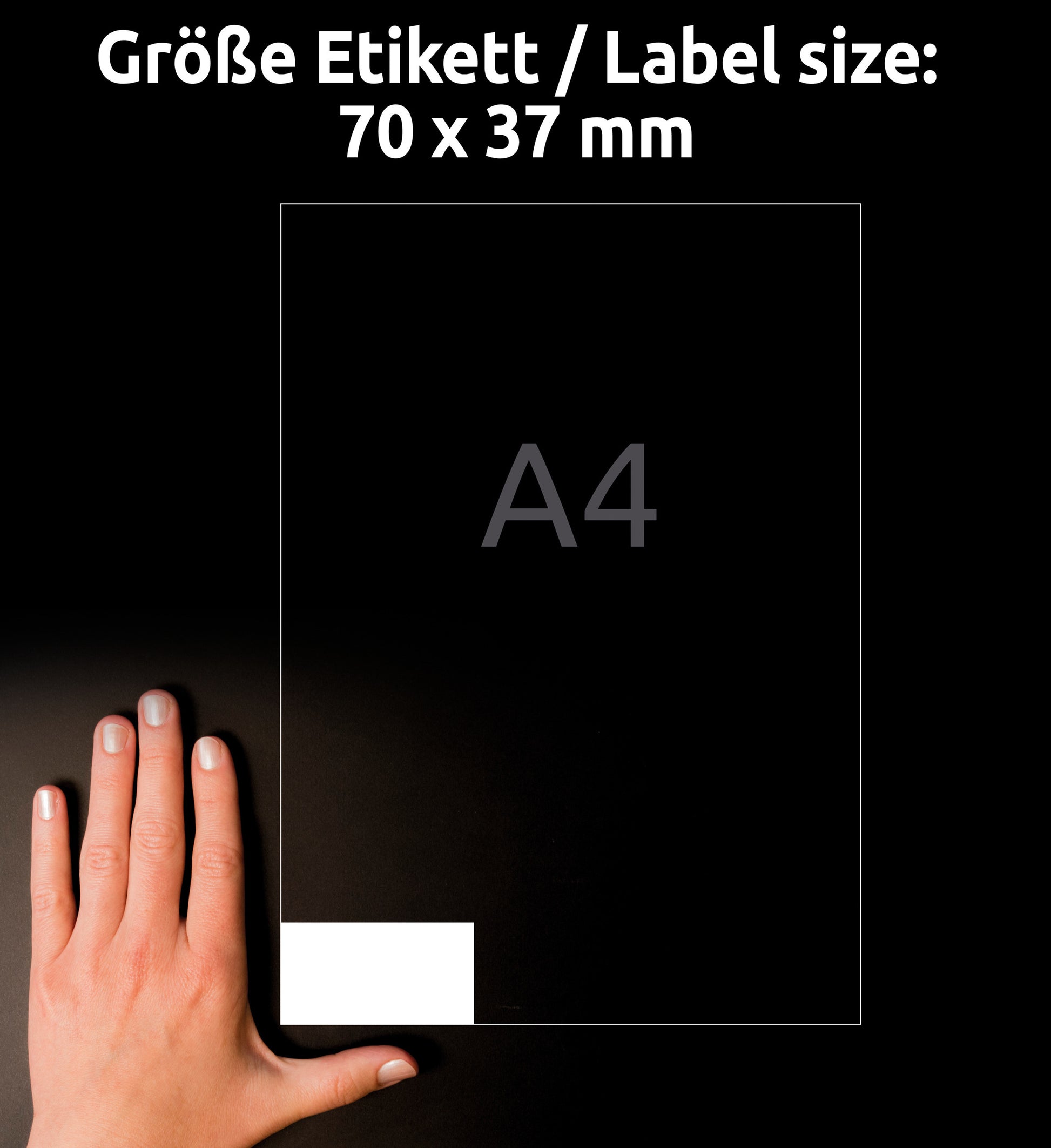 AVERY ZWECKFORM Etiketten Laser 70x37mm L4718REV2 weiss,wetterfest,ablösbar 20B.