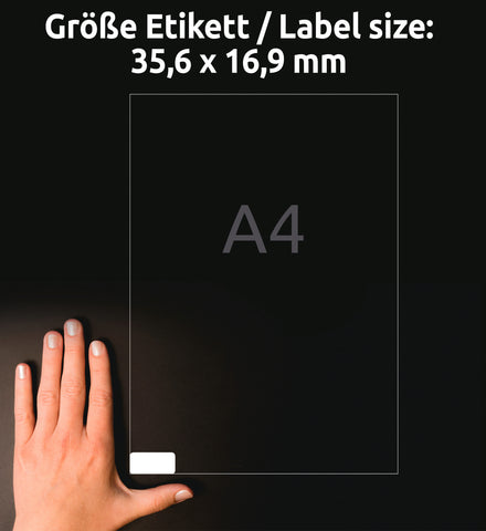 AVERY ZWECKFORM Universaletiketten 35,6x16,9mm L4732REV-100 weiss,non-perm. 8000S./100B.
