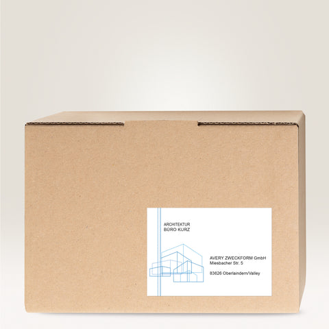 AVERY ZWECKFORM Universaletik. 199,6x143,5mm L4734REV-25 weiss 60 Stk./25 + 5 Blatt
