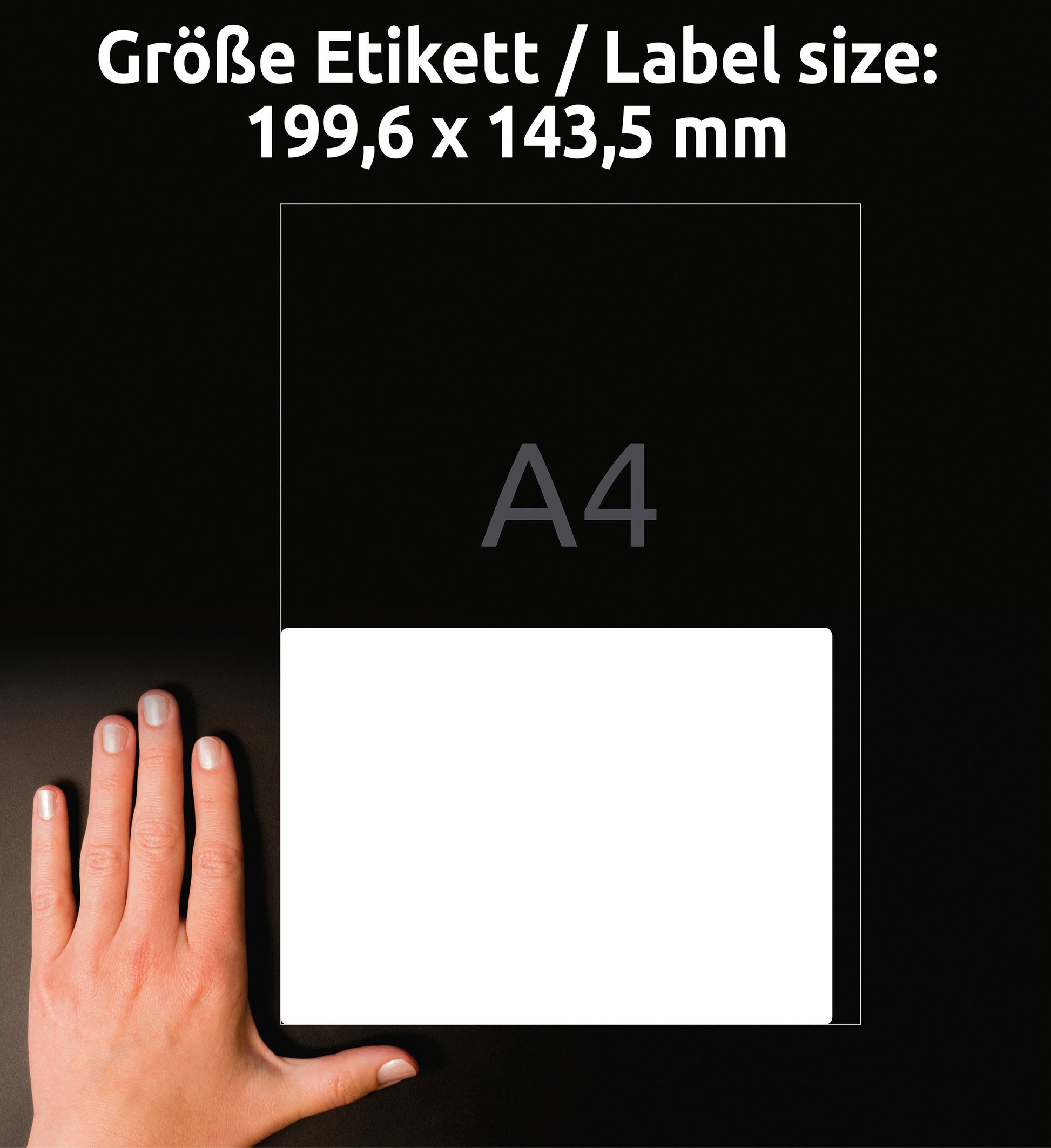 AVERY ZWECKFORM Etiketten 199,6x143,5mm L4734REV1 weiss 200 Stück