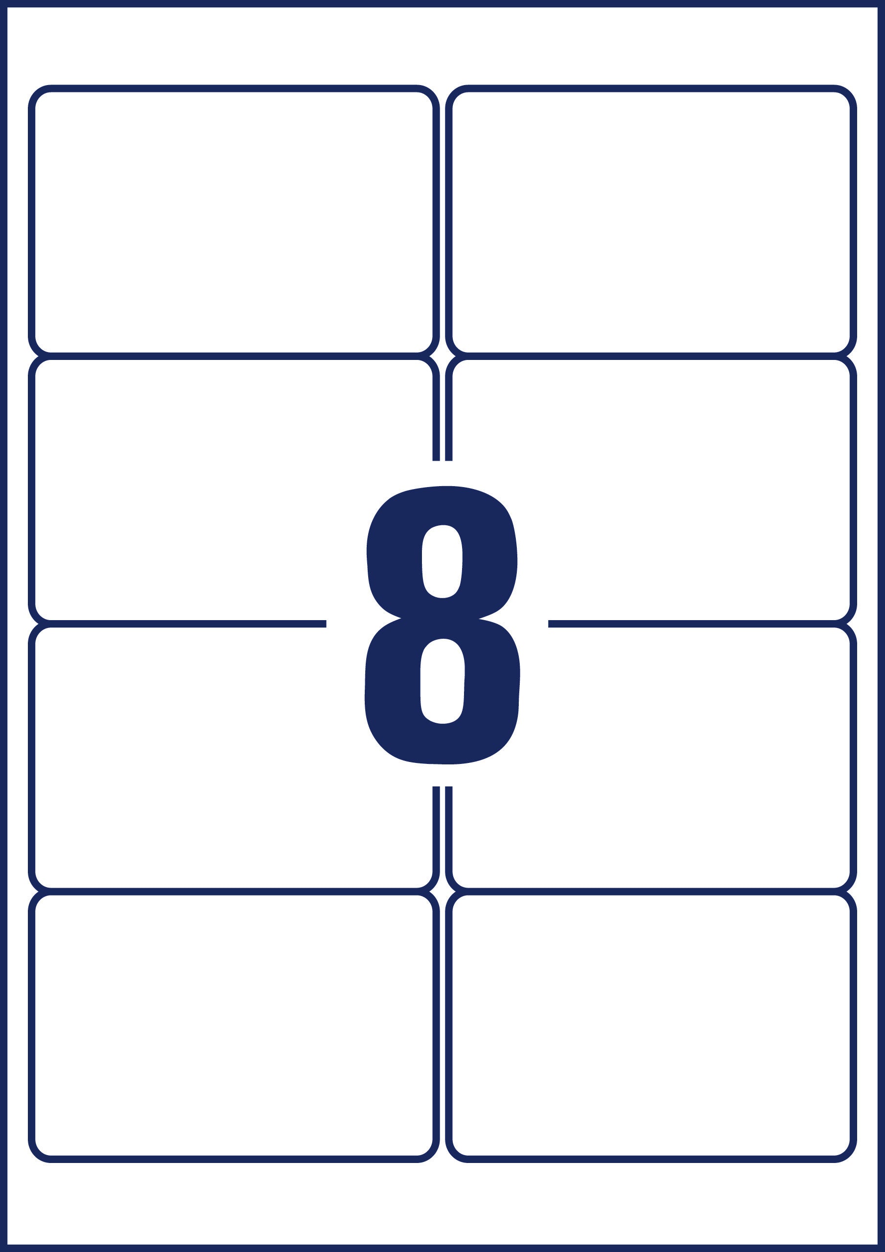 AVERY ZWECKFORM Universaletiketten 96,0x63,5mm L4745REV-25 weiss 240 Stk./25 + 5 Blatt