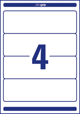 AVERY ZWECKFORM Ordner-Etiketten 61x192mm L4761-100 weiss 400 Stück/100 Blatt