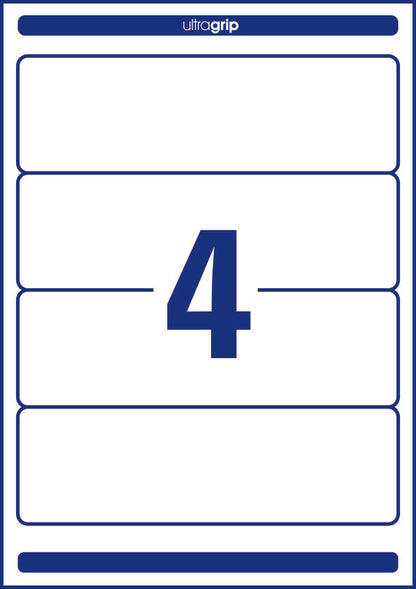 AVERY ZWECKFORM Ordner-Etiketten 61x192mm L4761-25 weiss 120 Stück/25 + 5 Blatt