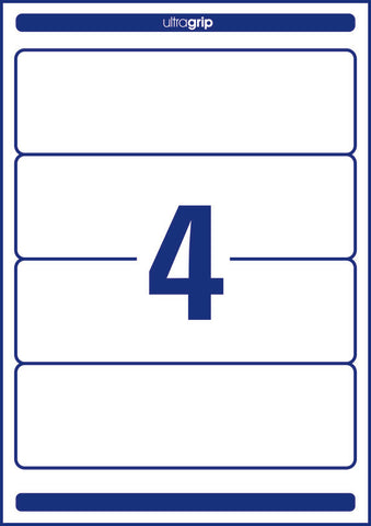 AVERY ZWECKFORM Ordner-Etiketten 61x192mm L4761-25 weiss 120 Stück/25 + 5 Blatt