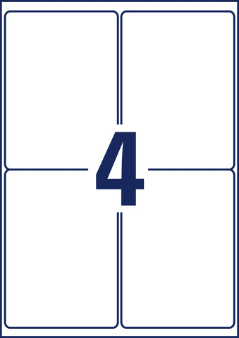 AVERY ZWECKFORM Etiketten 99.1x139mm L4774-20 wetterfest, weiss 20 Blatt