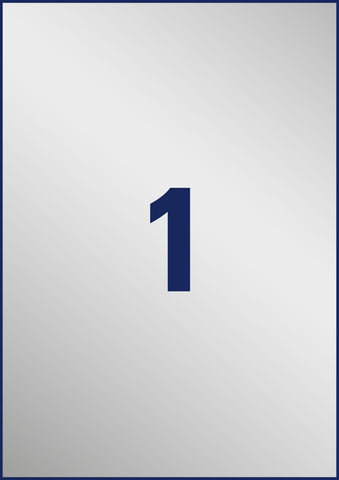 AVERY ZWECKFORM Typenschild-Etik. 210x297mm L6013-20 silber,Laser 20 St./20 Blatt