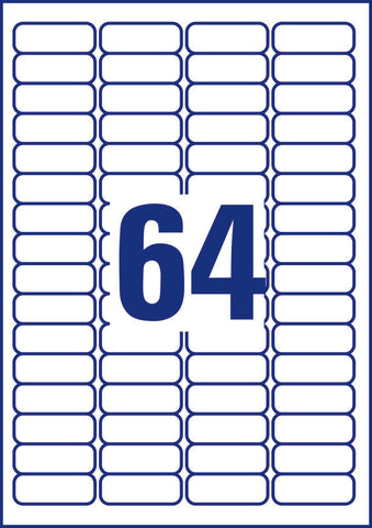 AVERY ZWECKFORM Etiketten 45,7x16,9mm L6021REV2 Sichtreiter 1600 Stück