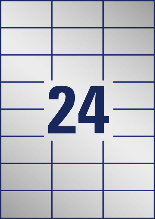 AVERY ZWECKFORM Etiketten Typenschild silber L613320 20 Blatt 70x37mm