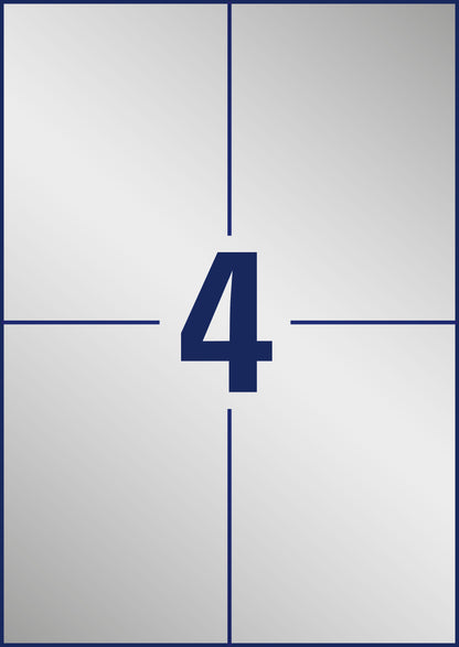 AVERY ZWECKFORM Etiketten Typenschild silber L613420 20 Blatt 105x148mm