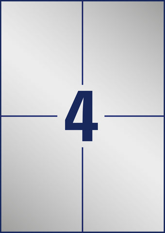 AVERY ZWECKFORM Etiketten Typenschild silber L613420 20 Blatt 105x148mm