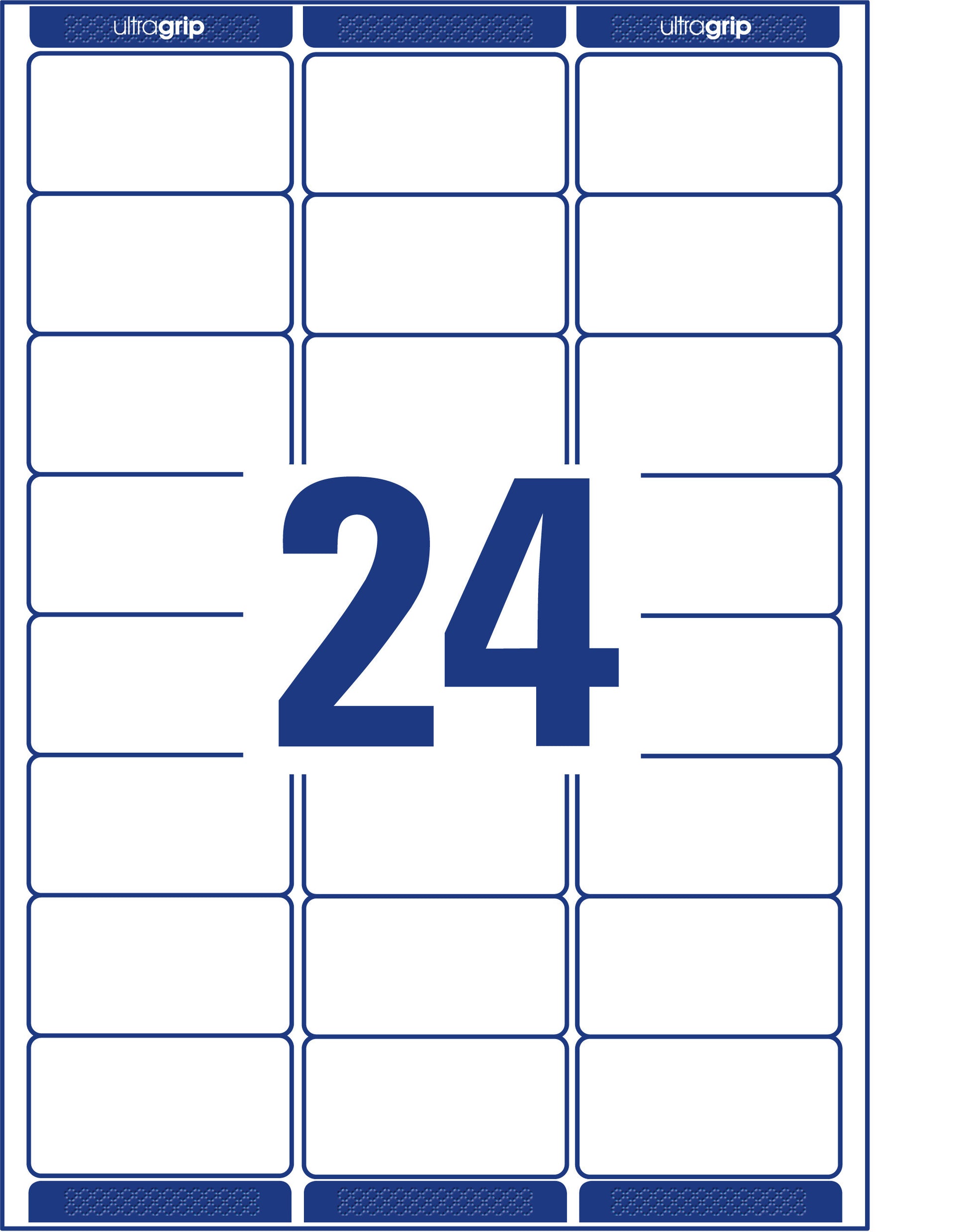 AVERY ZWECKFORM Adressetiketten 63,5x33,9mm L7159-100 weiss 2400 Stk./100 Blatt