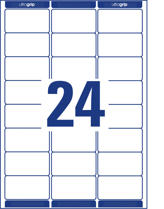 AVERY ZWECKFORM Adressetiketten 63,5x33,9mm L7159-100 weiss 2400 Stk./100 Blatt