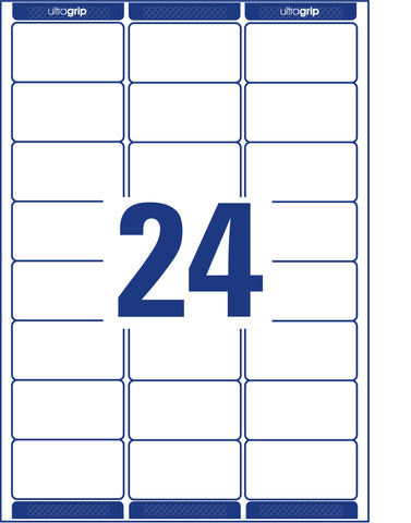 AVERY ZWECKFORM Adressetiketten 63,5x33,9mm L7159-100 weiss 2400 Stk./100 Blatt