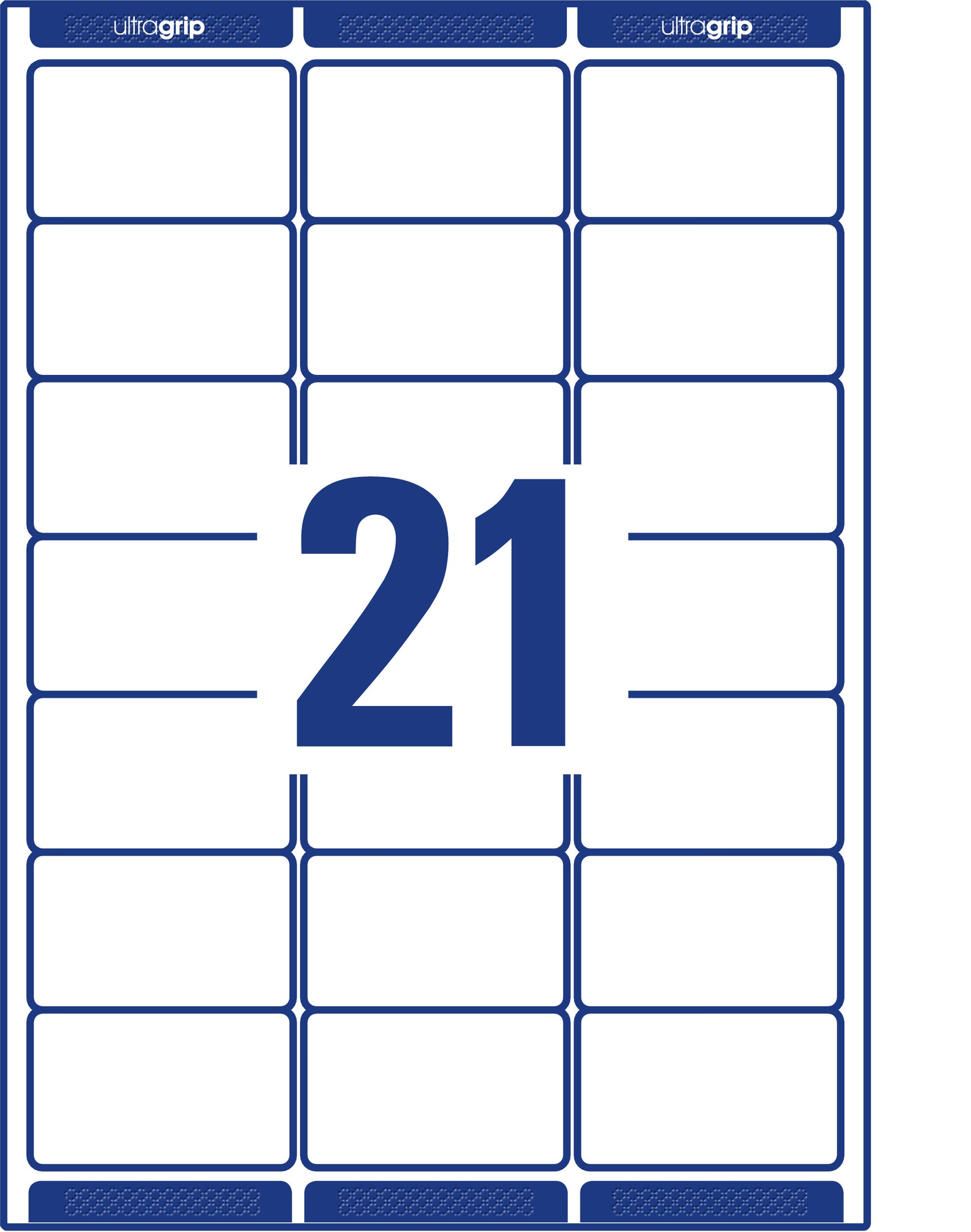 AVERY ZWECKFORM Adressetiketten 63,5x38,1mm L7160-100 weiss 2100 Stk./100 Blatt