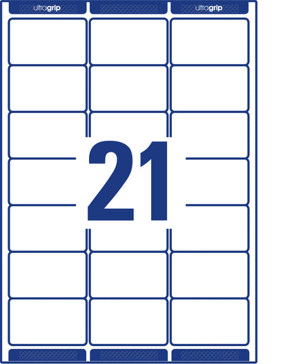 AVERY ZWECKFORM Adressetiketten 63,5x38,1mm L7160-100 weiss 2100 Stk./100 Blatt