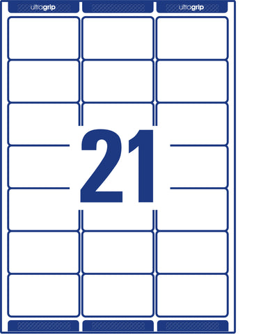 AVERY ZWECKFORM Adressetiketten 63,5x38,1mm L7160-100 weiss 2100 Stk./100 Blatt