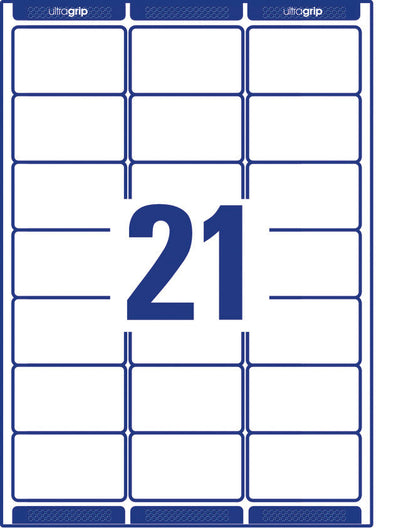 AVERY ZWECKFORM Adressetiketten 63.5x38.1mm L7160-40 weiss 840 Stk./40 Blatt