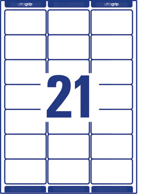 AVERY ZWECKFORM Adressetiketten 63.5x38.1mm L7160-40 weiss 840 Stk./40 Blatt